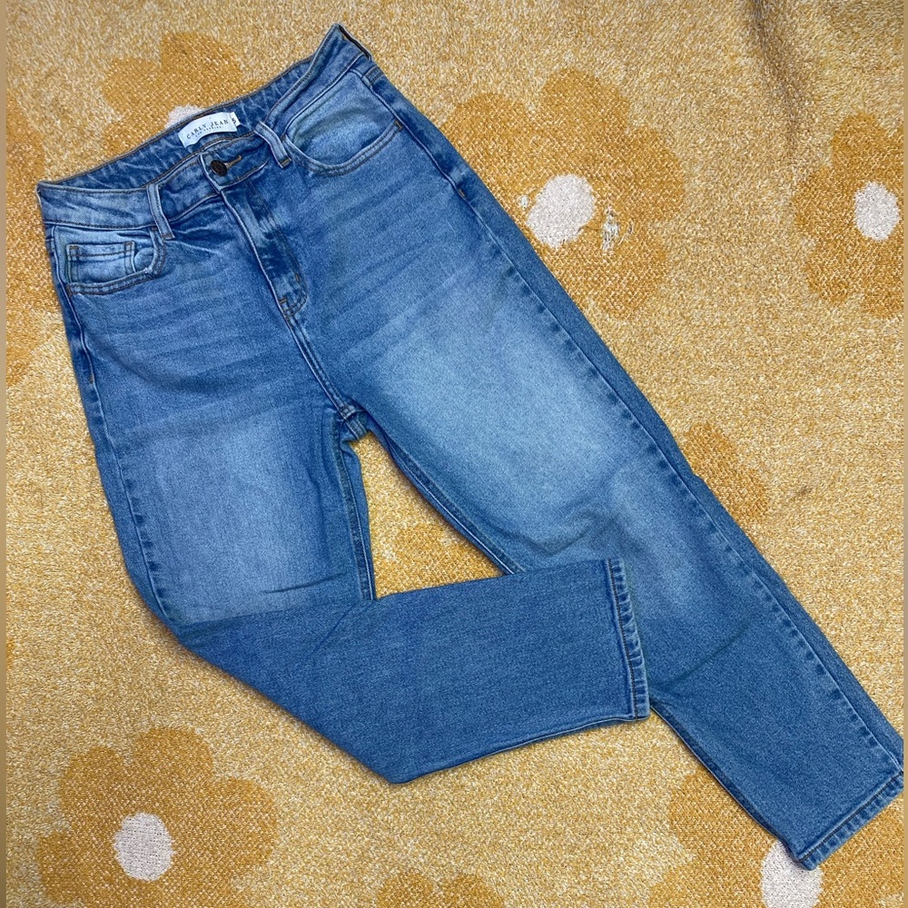 Carly Jean Los Angeles Blue Straight Leg Denim